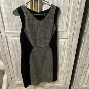 The Limited Tweed Dress Size 6 Grey and Black Business Attire Sleeveless - Picture 1 of 8