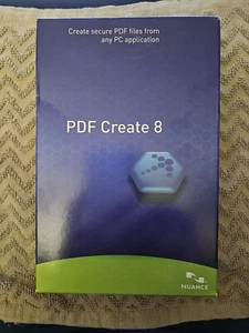 Brand New Nuance PDF Create 8, Item Sealed In The Retail Box - Picture 1 of 3