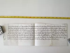 More details for antique vellum document handwritten manuscript latin ?