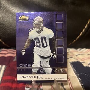 Edward Reed ED 2002 Topps Finest #109 Rookie RC Card Ravens