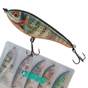 ✅ELBFANG Jerkbait Set | Cebo de lucio | 5 piezas / 90 mm / 21 g / Wobbler Set - Imagen 1 de 6