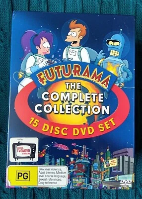 FUTURAMA – THE COMPLETE COLLECTION DVD15 DISC BOX SET R-4 LIKE NEW FREE POST   - Image 1 of 2