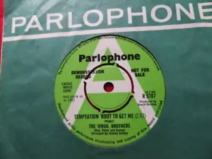 THE VIRGIL BROTHERS ~ TEMPTATION 'BOUT TO GET ME - UK PARLOPHONE DEMO 1969 - Bild 1 von 2