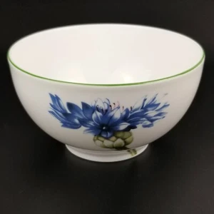 Villeroy & Boch Germany, Flora Rice Bowl 20 oz Blue Cornflower Premium Porcelain - Picture 1 of 12