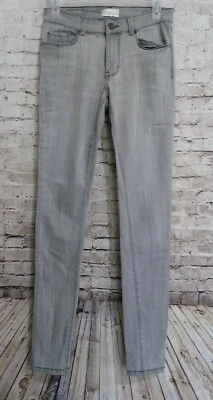 Pantalones de mezclilla halógenos Nordstrom gris tiro medio ajustados talla 26 (28x30,5) Foto 1 de 4