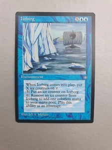 Iceberg , MTG Ice Age (1995), Uncommon Blue Enchantment NM - Picture 1 of 2