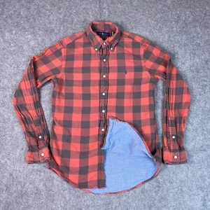 Polo Ralph Lauren camicia uomo piccola rossa a quadri classica double face con bottoni - Foto 1 di 14