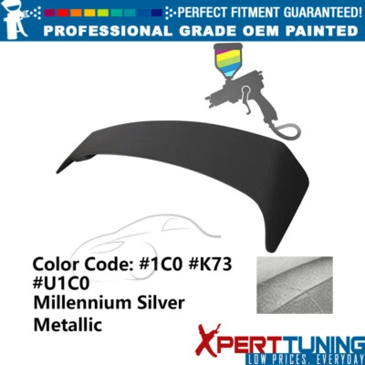 For 09-13 Toyota Corolla OE Style Painted #1C0 Silver Trunk Spoiler W/ LED Brake Foto 1 de 4