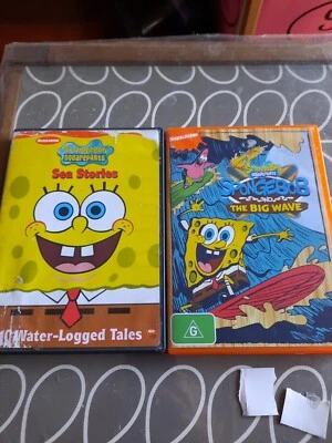 DVD BUNDLE - Spongebob Squarepants Sea Stories + the Big wave PAL V4 mint Discs - Image 1 of 4