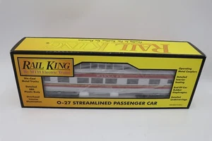Rail King MTH 30-6103S-2 Santa Fe 0-27 Streamlined Vista Dome Cab #502 LNIB - Picture 1 of 8