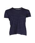 Dior Men's Navy Blue Pin-Stripe Cotton T-Shirt By Dior In Navy Blue