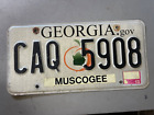 Vintage Georgia License Plate Muscogee