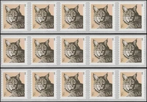 US 4672a Bobcat 1c coil strip 5x3 MNH 2015 - Picture 1 of 1