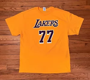NWOT Luka Doncic Los Angeles Lakers Debut Game Giveaway Delta Shirt 2/10/2025 XL - Picture 1 of 4