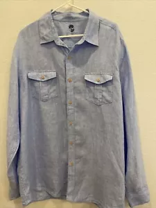 Ocean & Coast Linen Button Down Shirt Mens XL Shirt Outdoor Casual Beach - Picture 1 of 6