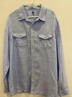 Ocean & Coast Linen Button Down Shirt Mens XL Shirt Outdoor Casual Beach - Image 1 of 4