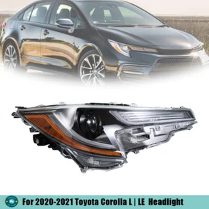 Headlight For Toyota corolla L LE 2020-2021 Projector Headlamp LED Right Side - Picture 1 of 9