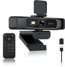 Angetube 4K Weitwinkel Webcam HD 8MP Sensor Webkamera mit Mikrofon USB-Kamera
