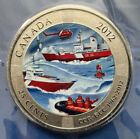 2012 Canada Colored 25-Cent Coin - 50th Anniversary of Canadian Coast Guard FS