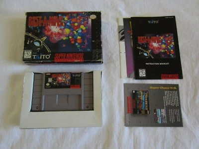 Bust-A-Move (SNES) Super Nintendo CIB Complete Box + Poster 1995 Taito RARE - Image 1 of 4