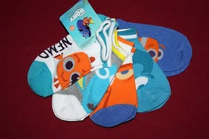 DISNEY PIXAR FINDING DORY KIDS SOCKS 5 PAIRS ANKLE SIZE 4-6 FITS SHOE SIZE 7-10 - Picture 1 of 8