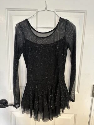 Vestido de patinaje sobre hielo Mondor AM - Impresionante negro con destellos Foto 1 de 4