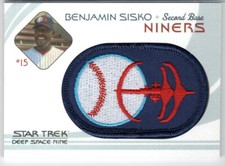STAR TREK DEEP SPACE NINE HEROES & VILLAINS BP1 "NINERS" BB PATCH BENJAMIN SISKO