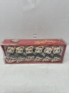 New Vintage 1997 BETTY BOOP 12 Decorative Shower Curtain Resin Hooks - Rare - Picture 1 of 6
