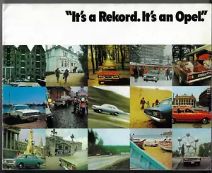 Opel Rekord C 1971-72 UK Market Sales Brochure Saloon Coupe Estate Sprint - Picture 1 of 2
