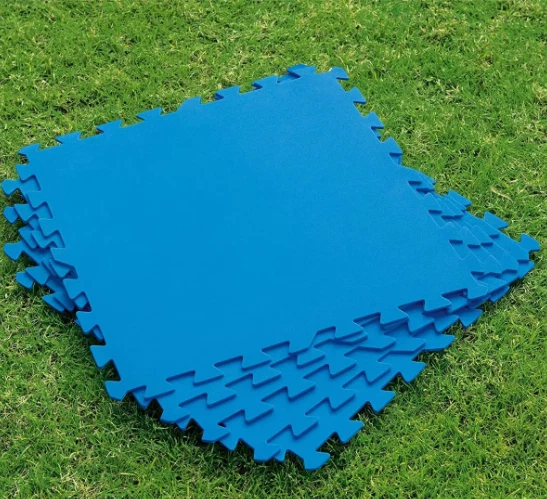 9x TAPPETINO BLU 50x50 TAPPETO FONDO PISCINA ANTISCIVOLO PUZZLE Bestway 58220 - Immagine 1 di 1