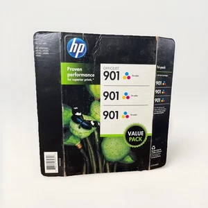 HP 901 Tri-Color Ink Cartridge 3 pack New Sealed EXP 5/2016 - Picture 1 of 3
