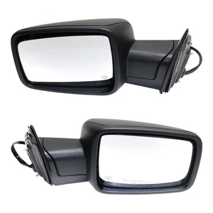 Mirrors Set For 2014-2018 Ram 1500 Power Fold Power Adjust Heated Puddle Light - Picture 1 of 12