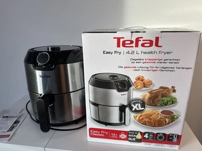 Tefal EY201D Easy Fry Classic+ Heißluftfritteuse 4,2L 1500W Silber/Schwarz - Bild 1 von 4
