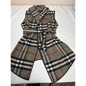 Gebrauchte Uno Core ärmellose Wickelweste zum Binden Wasserfall offen Y2K Damengröße Large - Bild 1 von 7