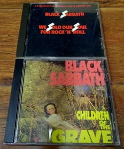 BLACK SABBATH 2 CD LOT WE SOLD OUR SOUL + CHILDREN OF THE GRAVE VGC OZZY - Foto 1 di 3