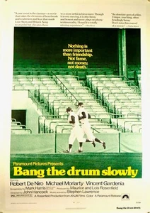 Screenplay / ORIGINAL ONE-SHEET MOVIE POSTER BANG THE DRUM SLOWLY 1973 LINEN 1st - Picture 1 of 7