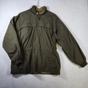 Britches Great Outdoors M Olive Green Zip Jacket Sherpa Lined Utility Hiking - Picture 1 of 9