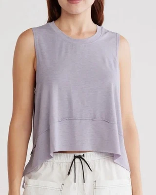 FP 运动节奏背心中号紫色灰色锻炼上衣免费人全新瑜伽健身房 — 第 1/4 张图片