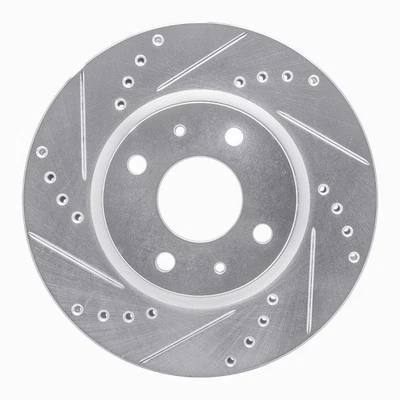 For Triumph TR6 68-76 Brake Rotor eLINE Drilled & Slotted 1-Piece Front Driver Foto 1 de 4