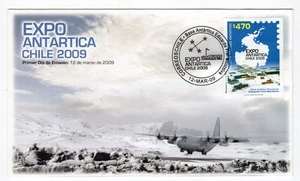 CHILE 2009 Antartic stamp show FDC - Picture 1 of 1