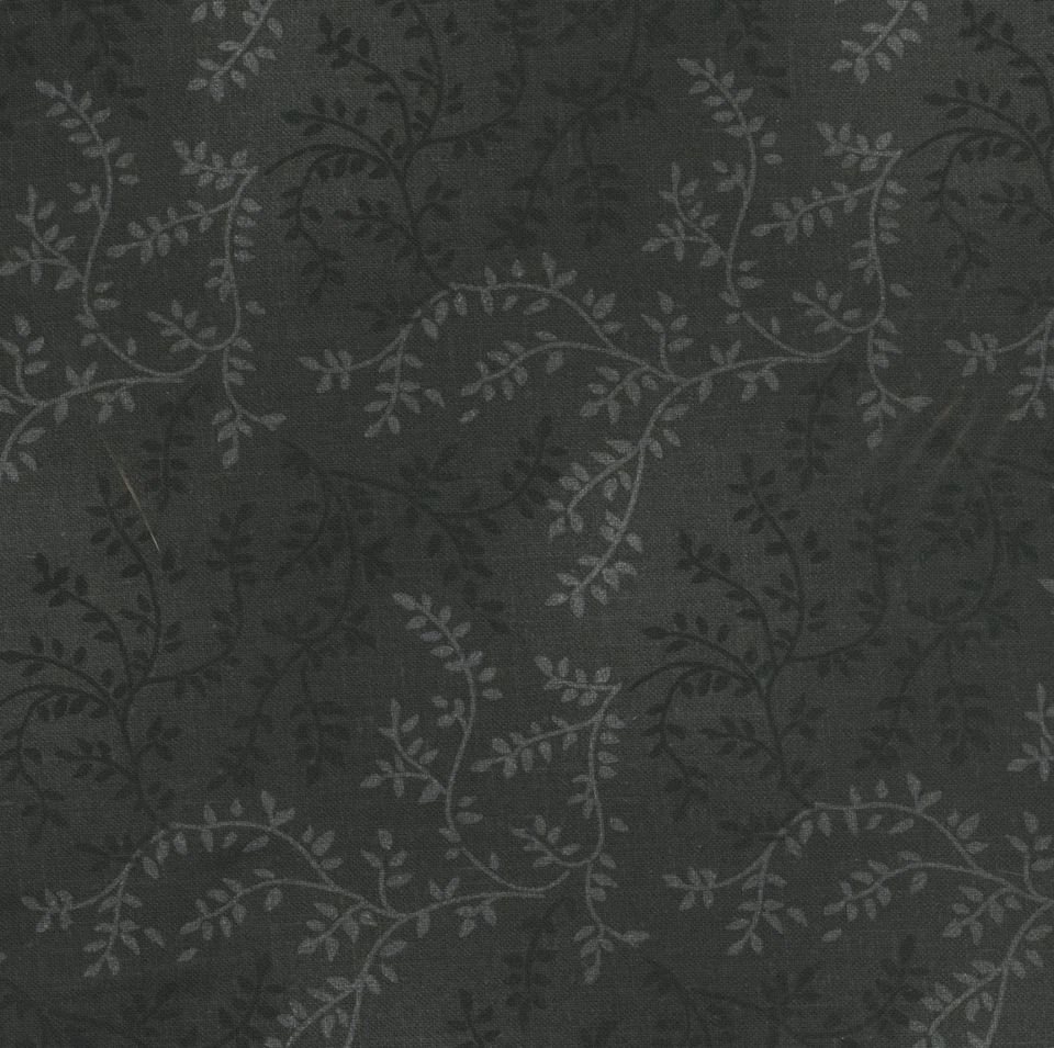 Tela trasera ancha de 108" | Licuadora de viñedo tonal negra | Patio de algodón Foto 1 de 1