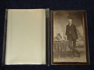 500 CABINET CARD Cab Photo SLEEVES Pack/Lot ARCHIVAL SAFE Quality 1.5 Mil Poly - Picture 1 of 1