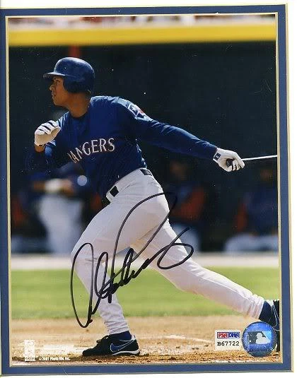 Alex Rodriguez Signed Psa/dna Matted 8x10 Autograph - Image 1 of 1
