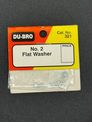 Du-Bro Catalogue Part # 321 No. 2 Flat Washers (Set of 8) - Image 1 of 2