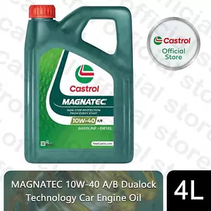 Castrol Magnatec 10W-40 A/B 4L Car Engine Oil Dualock Technology, 4 Litre - Picture 1 of 6