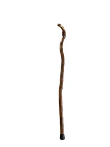 Hand Carved Wooden Walking Cane Stick Folk Art Driftwood Natural Whittled Wood - Picture 1 of 7