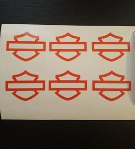 (6) Mini Shield Vinyl Decals for Car Truck SUV Windows Harley Bikes Laptop Cups - Picture 1 of 72