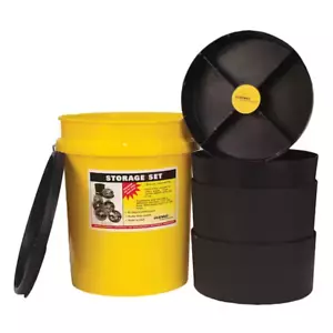Lightweight Waterproof Contractor Storage Organizer Pail With Lid and Trays - Picture 1 of 2