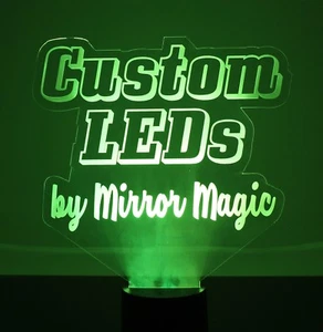 Luz LED hecha a medida - logotipo personalizado - logotipo comercial - luz nocturna LED de 16 colores - Imagen 1 de 8