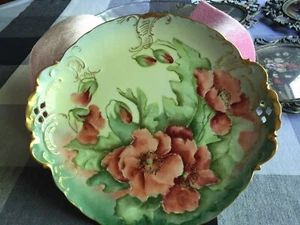 Bavarian Vintage Hand Painted And Guilded Plate  - Picture 1 of 10